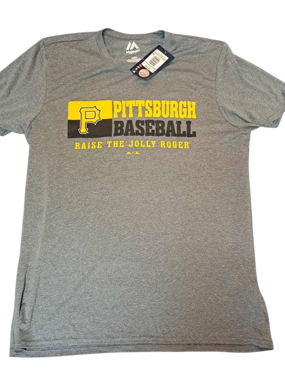 Majestic Pittsburgh Pirates Raise The Jolly Roger T-Shirt Men’s Large NWT